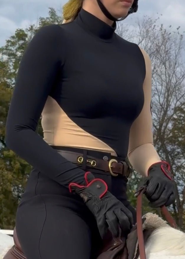 Equestrian Club BELLA Turtleneq Long Sleeve Riding Shirt - Equestrian Club - Equiluxe Tack