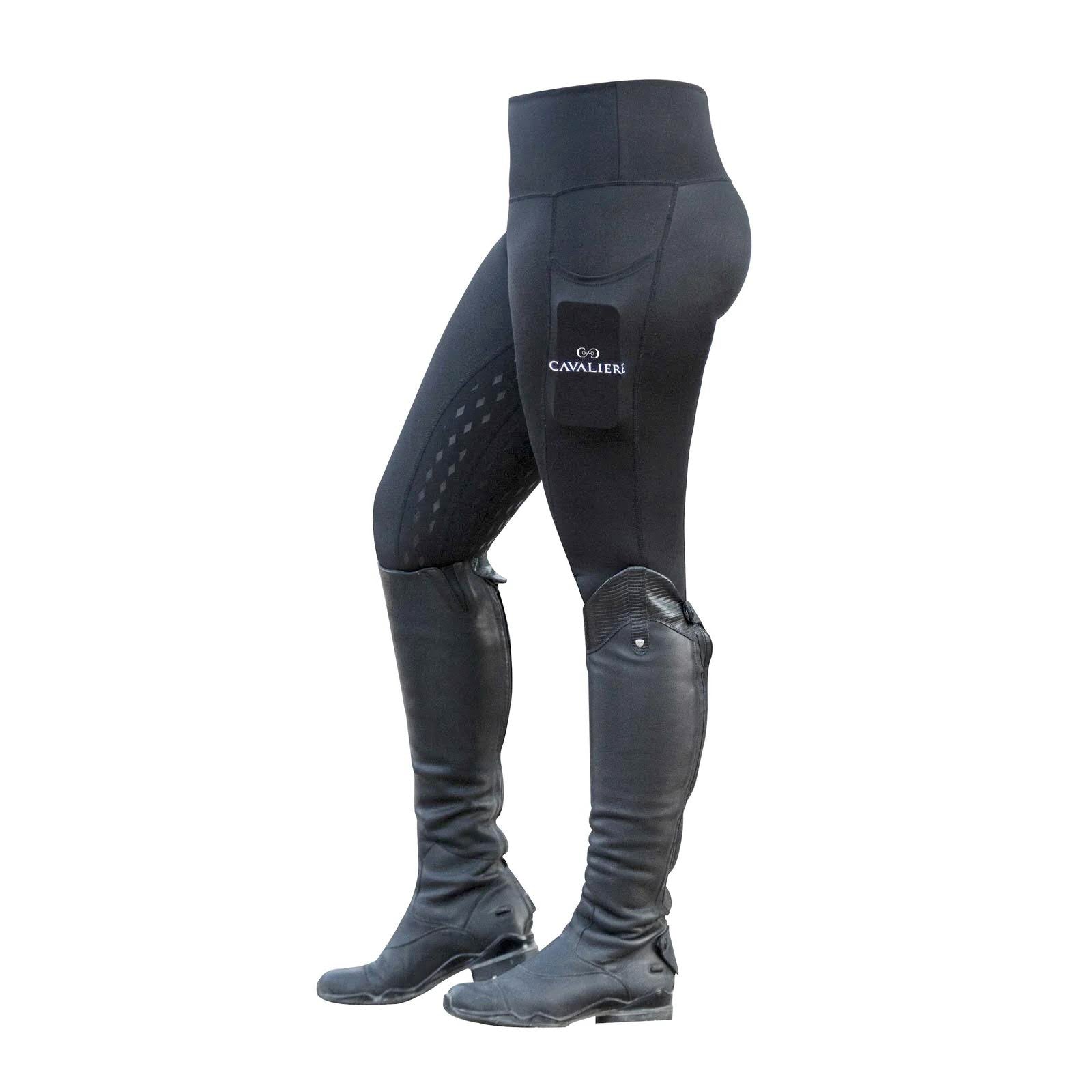 Cavaliere Couture The Grand Prix Full Seat Black Riding Tights - Cavaliere Couture - Equiluxe Tack