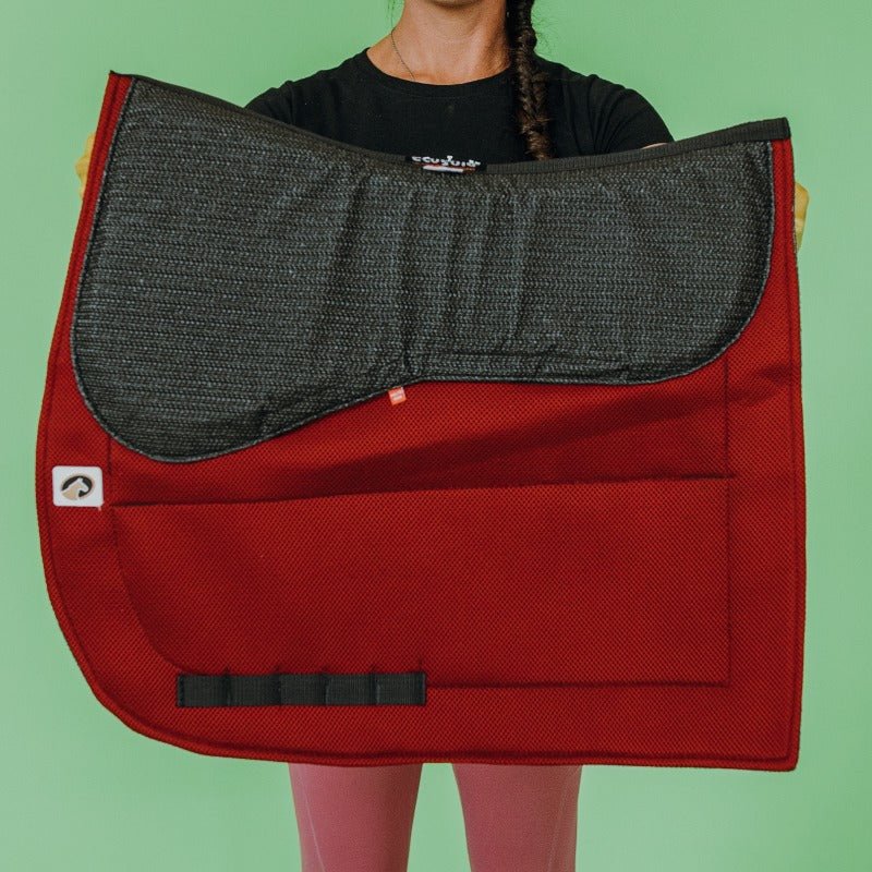 EcoGold Calmatech Shimmable Dressage Saddle Pad - EcoGold - Equiluxe Tack