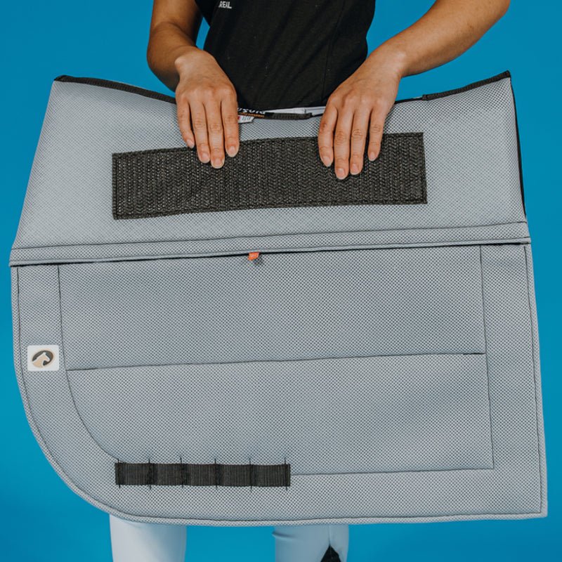 EcoGold CoolFit Shimmable Dressage Saddle Pad - EcoGold - Equiluxe Tack