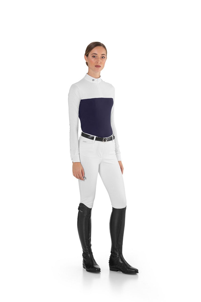 Ego 7 Mesh Navy Long Sleeve Show Shirt - Ego 7 - Equiluxe Tack
