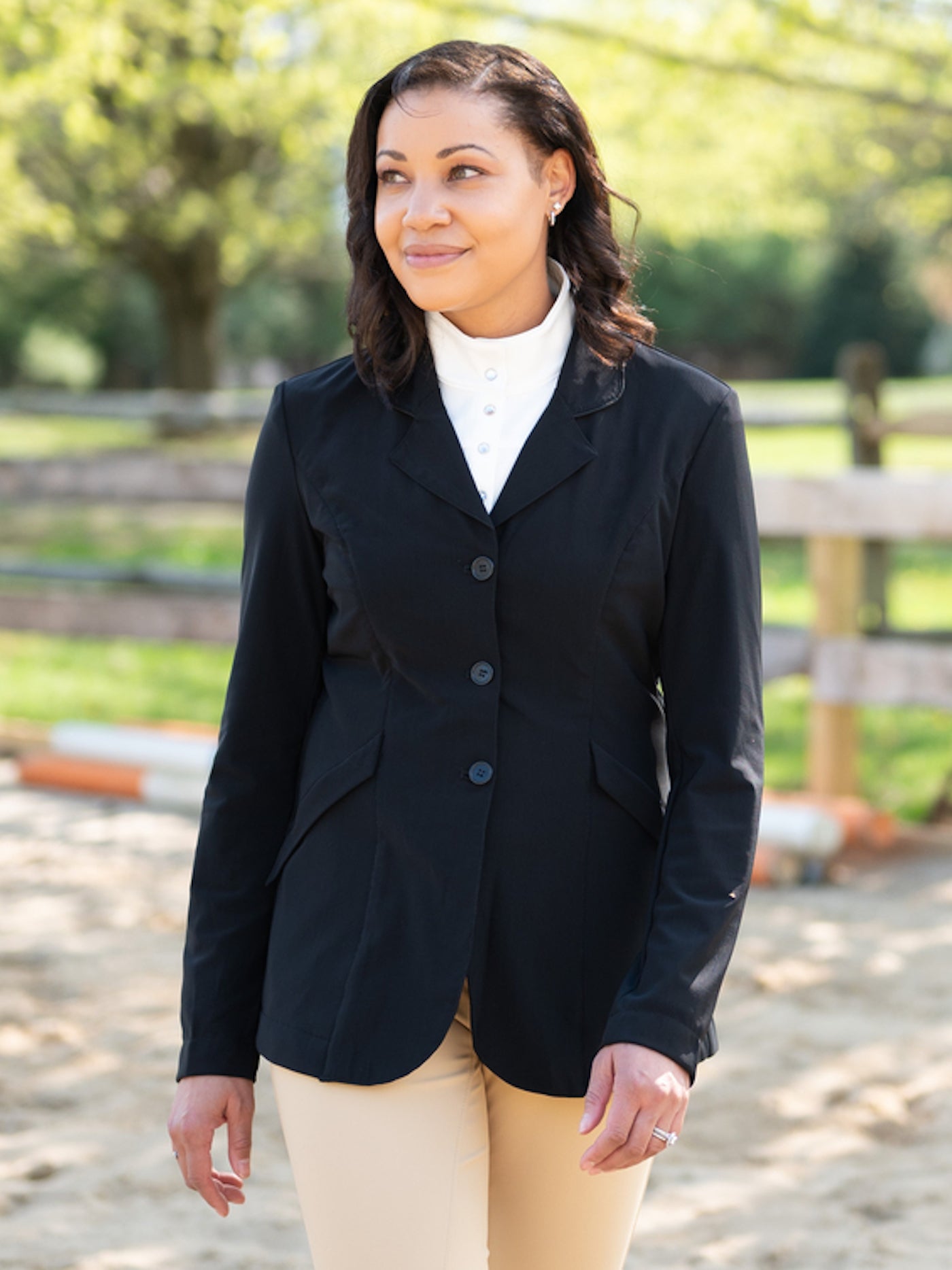 FITS Off - White Show Shirt, Short Sleeve - FITS Riding - Equiluxe Tack