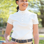 FITS Off - White Show Shirt, Short Sleeve - FITS Riding - Equiluxe Tack