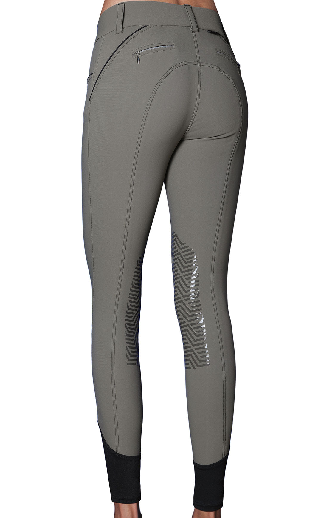 GhoDho Aubrie Pro Meryl® Water & Stain Resistant Knee Patch Breeches Earth - GhoDho - Equiluxe Tack