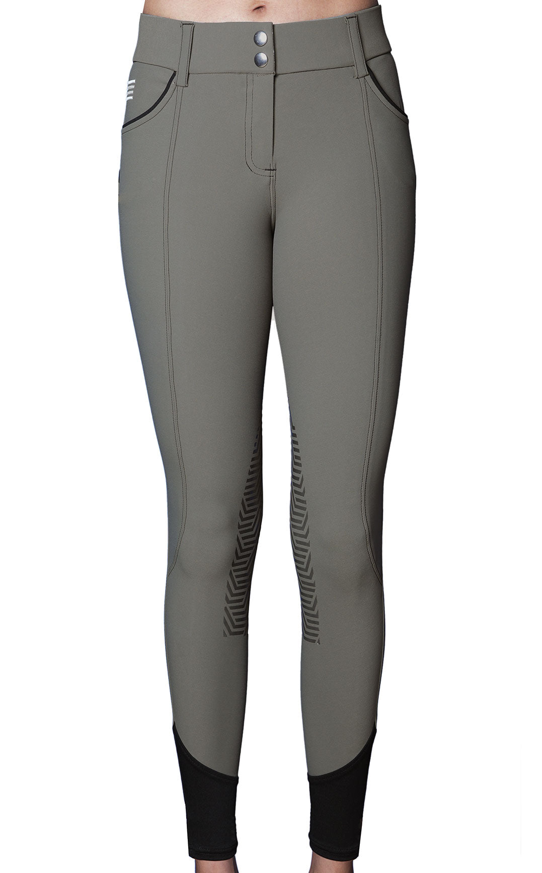 GhoDho Aubrie Pro Meryl® Water & Stain Resistant Knee Patch Breeches Earth - GhoDho - Equiluxe Tack