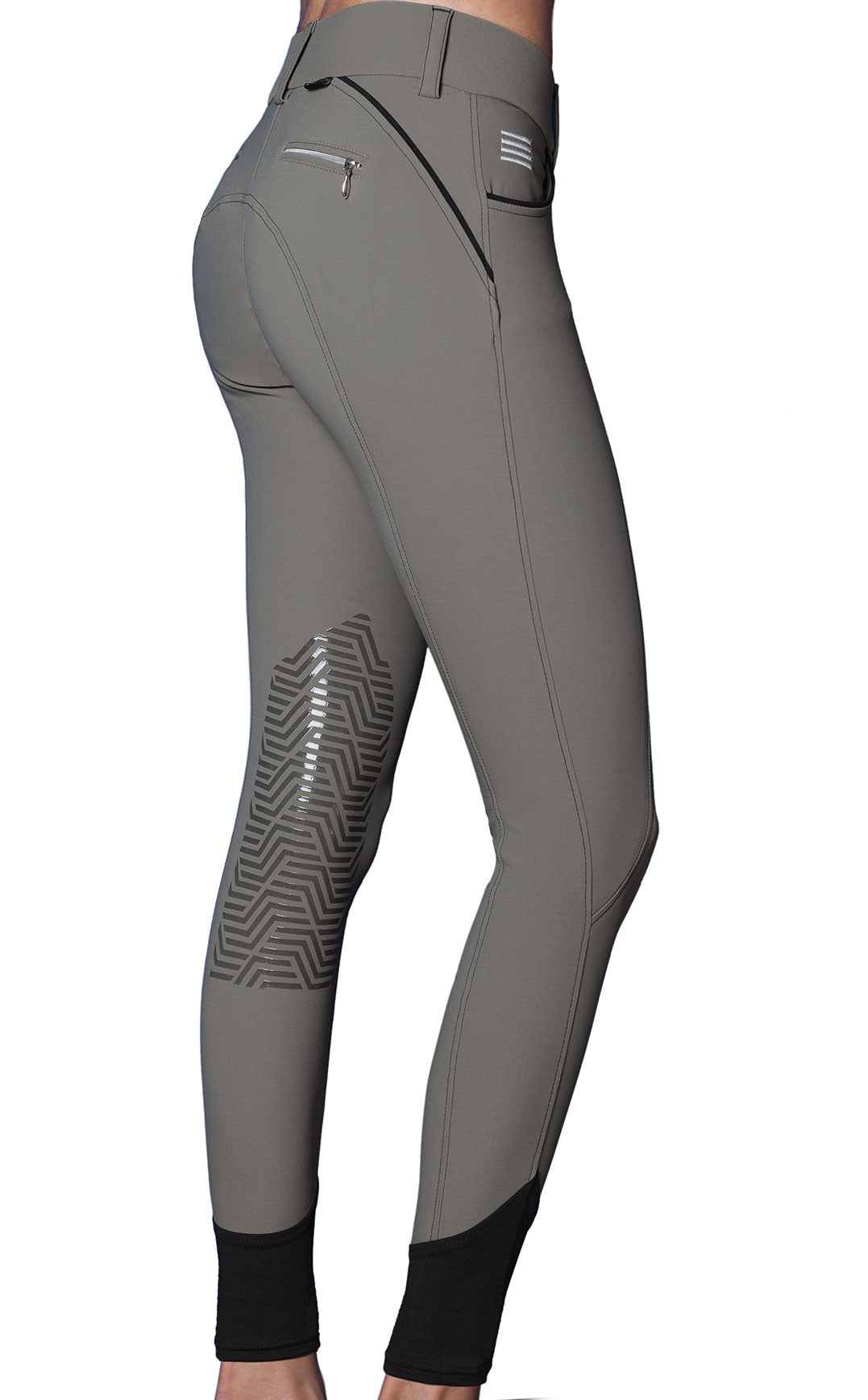 GhoDho Aubrie Pro Meryl® Water & Stain Resistant Knee Patch Breeches Earth - GhoDho - Equiluxe Tack