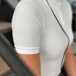 LENNA Short Sleeve Ventilated White Show Shirt - Equestrian Club - Equiluxe Tack