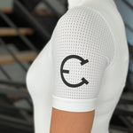 LENNA Short Sleeve Ventilated White Show Shirt - Equestrian Club - Equiluxe Tack