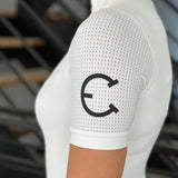 LENNA Short Sleeve Ventilated White Show Shirt - Equestrian Club - Equiluxe Tack