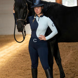LENNA Training Top Long Sleeve Sunshirt - Blue - Equestrian Club - Equiluxe Tack