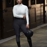 LENNA Ventilated Show Shirt Long Sleeve Sunshirt - White - Equestrian Club - Equiluxe Tack
