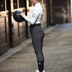 LENNA Ventilated Show Shirt Long Sleeve Sunshirt - White - Equestrian Club - Equiluxe Tack