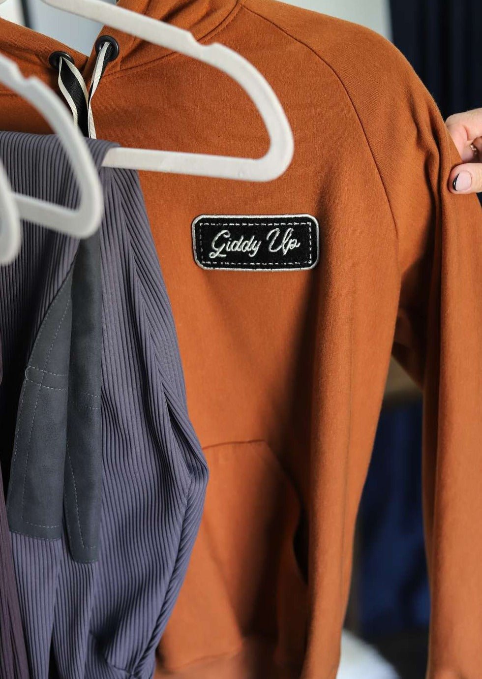 Milton Menasco | Giddy Up Chenille Patch Hoodie - Street and Saddle - Equiluxe Tack