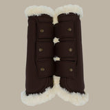 Sixteen Cypress Leatherette Brushing Boots, Hickory - PREORDER - Sixteen Cypress - Equiluxe Tack