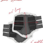 Sixteen Cypress Leatherette Brushing Boots, Hickory - PREORDER - Sixteen Cypress - Equiluxe Tack