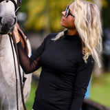 The Proper Fox Black Mockneck