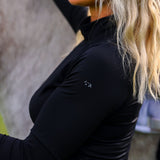 The Proper Fox Black Mockneck