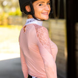 Equistyle Long Sleeve Lace shirt - Peach