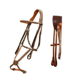 Equiluxe Fancy Stitched Figure 8 English Bridle w/ Rubber Rein - Equiluxe Tack - Equiluxe Tack