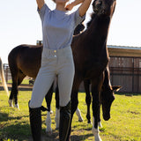 PS of Sweden Martina Knee Patch Breeches - Greige