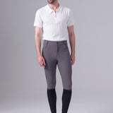PS of Sweden Capis Men's Knee Patch Breeches - Thunderstorm Grey