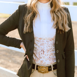 Deinhardt Designs Long Sleeve Capriole Competition Shirt - SEPIA