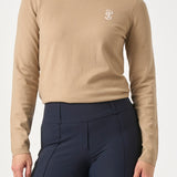 PS of Sweden PS Logo Knit Sweater - Desert Beige