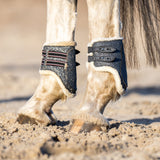 Stardust Grey Open Front Boots