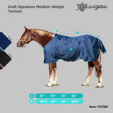 1200Denier Draft "180G" Medium Weight Waterproof & Breathable Winter Turnout - Kensington Protective Products - Equiluxe Tack