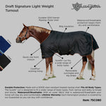 1200Denier Draft "80G" Ultra Light Weight Waterproof & Breathable Winter Turnout - Kensington Protective Products - Equiluxe Tack