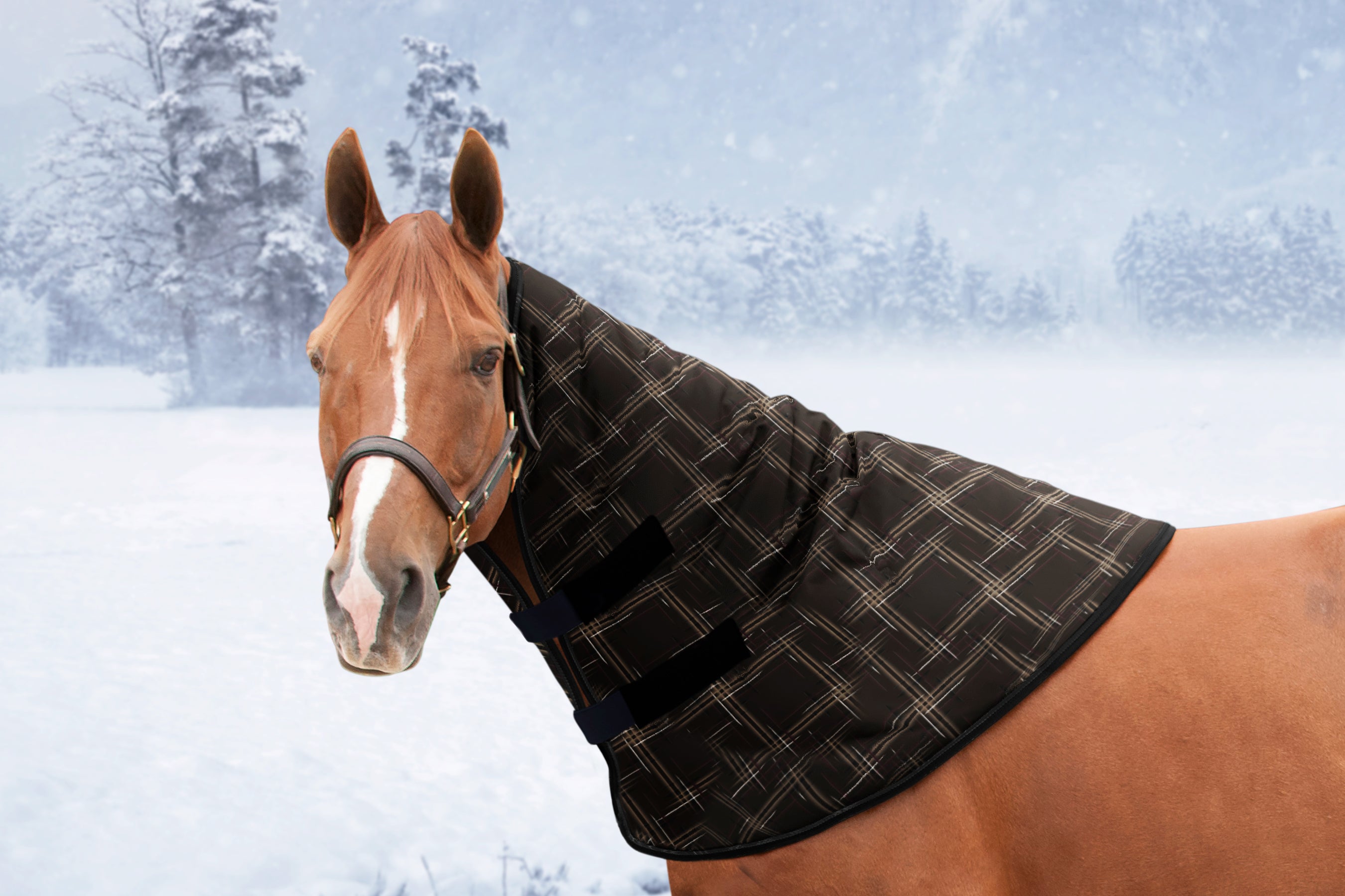 1200Denier Horse "180G" Medium Weight Waterproof & Breathable Winter Neck Warmer - Kensington Protective Products - Equiluxe Tack