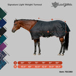 1200Denier Horse "80G" Ultra Light Weight Waterproof & Breathable Winter Turnout - Kensington Protective Products - Equiluxe Tack