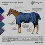 1200Denier Pony "80G" Ultra Light Weight Waterproof & Breathable Winter Turnout - Kensington Protective Products - Equiluxe Tack