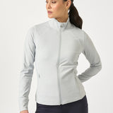 PS of Sweden Kaia Full Zip Mid Layer - Blue Whisper