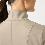 PS of Sweden Kaia Full Zip Mid Layer - Greige