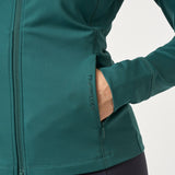 PS of Sweden Kaia Full Zip Mid Layer - Jade Noir