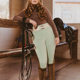 Canter Culture Athletic Breeches - Meadow Green