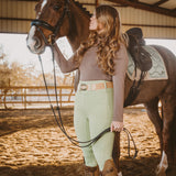 Canter Culture Athletic Breeches - Meadow Green