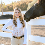 Deinhardt Designs Long Sleeve Capriole Competition Shirt - SEPIA