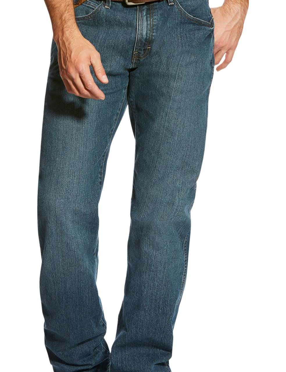 Ariat Men's Rebar M4 Relaxed DuraStretch Basic Boot Cut Jean