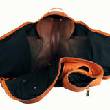 Durousset L'étalon Leather Saddle Backpack - Orange