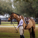 Essex Classics Ladies "Luna II" Lavender with Daisy Delight Long Sleeve Performance Show Shirt