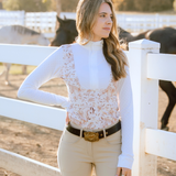 Deinhardt Designs Long Sleeve Capriole Competition Shirt - SEPIA