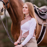 The Proper Fox Mockneck Colorblock White & Sand