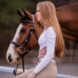 The Proper Fox Mockneck Colorblock White & Sand