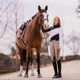 The Proper Fox Mockneck Colorblock Black & White