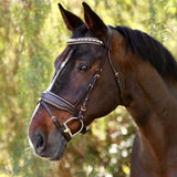 Halter Ego The "Carmel" Brown Leather Anatomical Snaffle Bridle