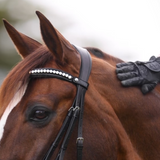 Halter Ego Valentina Black Patent Sparkle Snaffle Bridle