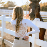 Deinhardt Designs Long Sleeve Capriole Competition Shirt - SEPIA