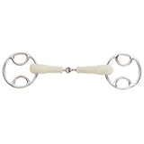 Happy Mouth® Jointed Ribbed Mouth Loop Ring Gag Bit